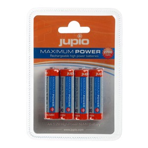 JUPIO AA x4 2700mAh Rechargeable 