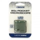 Microscope de poche 20x Led Vert