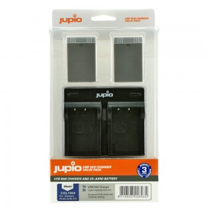JUPIO Kit 2x Batteries BLS5 / BLS50 + Chargeur double