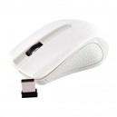 Souris BLANCHE optique 3 boutons sans fil 2.4 GHz récepteur sans fil USB