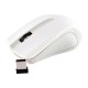 Souris BLANCHE optique 3 boutons sans fil 2.4 GHz récepteur sans fil USB