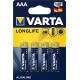 VARTA AAA x4 Longlife 