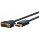 Câble adaptateur DisplayPort vers DVI-D actif 5 m