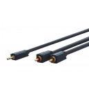 Câble adaptateur AUX 3,5 mm vers RCA, stéréo 2 m