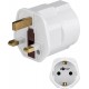 Adaptateur secteur UK, blanc