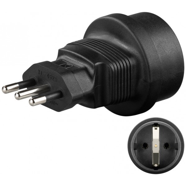 Adaptateur secteur Italie, noir - ProDigiT