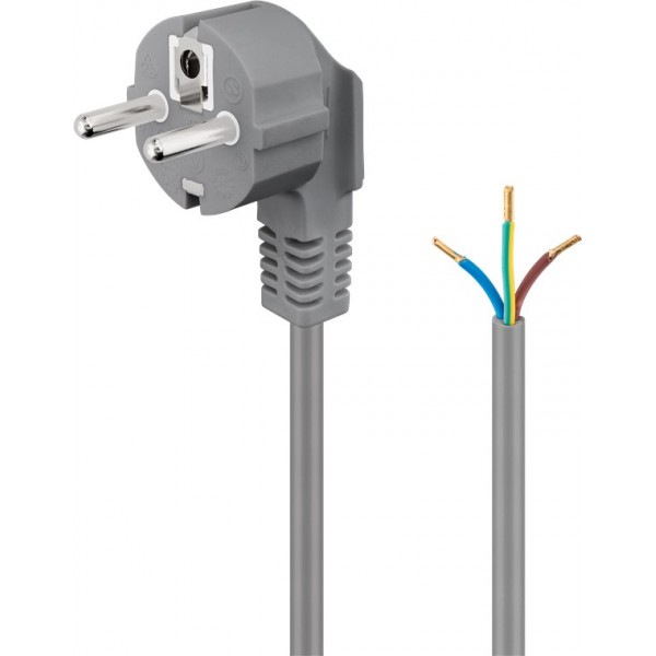 Cable d’alimentation coudé des deux côtés