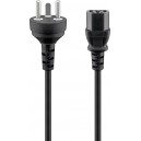 Câble pour Appareils Froids Danemark Type Kr, 2 m, noir