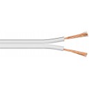 Câble de haut-parleur blanc CU
