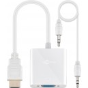 HDMI™ vers adaptateur VGA, nickelé