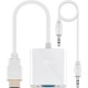 HDMI™ vers adaptateur VGA, nickelé