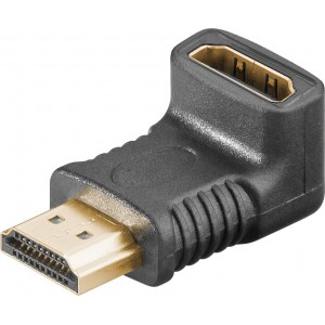 Adaptateur coudé HDMI™, Doré