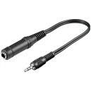 Adaptateur pour casque, 3,5 mm mâle vers 6,35 mm femelle