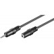 Câble d'extension audio AUX, 2,5 mm stéréo