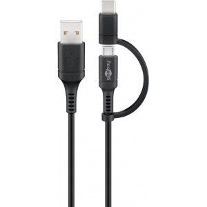 Câble 2 en 1 USB vers Micro-USB & USB-C