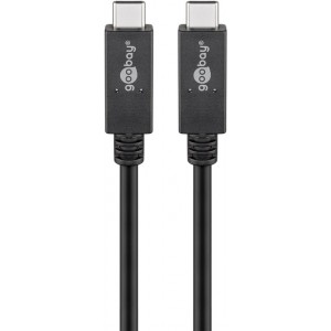 Câble USB-C™, USB 3.2 Gen 2x2, USB-PD, 5A, 1 m, Noir