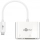 Adaptateur USB-C™ avec DVI, PD, Blanc