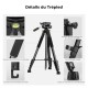 K&F Trepied Alu + tete panoramique Charge 4Kg