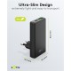 Chargeur rapide 90° 1x USB-C / 1x UBS-A 65W noir