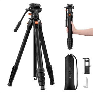 K&F Trepied de voyage rotule video charge 3Kg