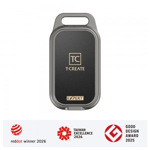 SSD externe T-CREATE EXPERT P34F Find My 1 To gris argent