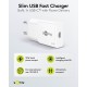 Goobay 30 W Chargeur Rapide USB-C PD GaN Slim blanc