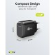 Goobay 25 W Chargeur Rapide USB-C PD GaN noir