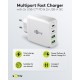 Goobay 68 W Chargeur Rapide Multiport USB-C PD GaN blanc