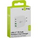 Goobay 68 W Chargeur Rapide Multiport USB-C PD GaN blanc