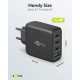 Goobay 68 W Chargeur Rapide Multiport USB-C PD GaN noir