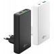 Goobay 65 W Chargeur Rapide Double USB-C PD GaN 90° Flat blanc (USB-C + USB-A)