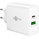 Goobay 65 W Chargeur Rapide Double USB-C PD GaN blanc