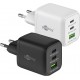 Goobay 65 W Chargeur Rapide Multiport USB-C PD GaN Nano noir