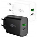Goobay 30 W Chargeur Rapide Double USB-C PD GaN noir