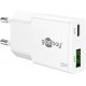 Goobay 25 W Chargeur Rapide Double USB-C PD GaN Slim blanc