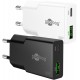 Goobay 20 W Chargeur Rapide Double USB-C PD GaN Slim noir