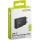 Goobay 20 W Chargeur Rapide Double USB-C PD GaN Slim noir