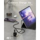 Goobay 20 W Chargeur Rapide Double USB-C PD GaN noir