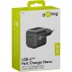 Goobay 20 W Chargeur Rapide Double USB-C PD GaN noir