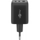 Goobay 65 W Set de Chargeur Rapide USB-C Nano et de Câble Textile USB-C (1 m)