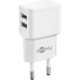 Goobay 12 W Kit de Charge Double Micro-USB blanc