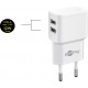 Goobay 12 W Charge Kit Double USB-C blanc