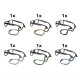 Paracord Retainer 6 Pk - BGY(Black/Gray). BRT(Brown/Tan). BUB(Blue/Black). CAMO(Green/Tan). GRB(Green/Black).WGY(White/Gray)