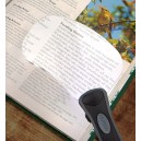 CARSON loupe rectangulaire LED 2x